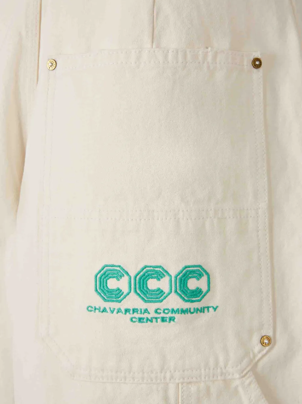 Willy Chavarria Shorts met meerdere zakken Beige