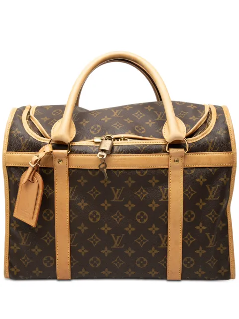 Louis Vuitton Pre-Owned bolsa de viaje Monogram Sac Chien Pet Carrier 40 2001