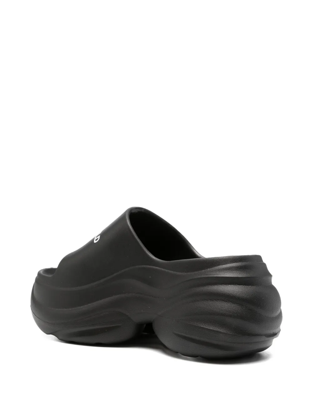 Karl Lagerfeld Kontour slippers met plateauzool Zwart