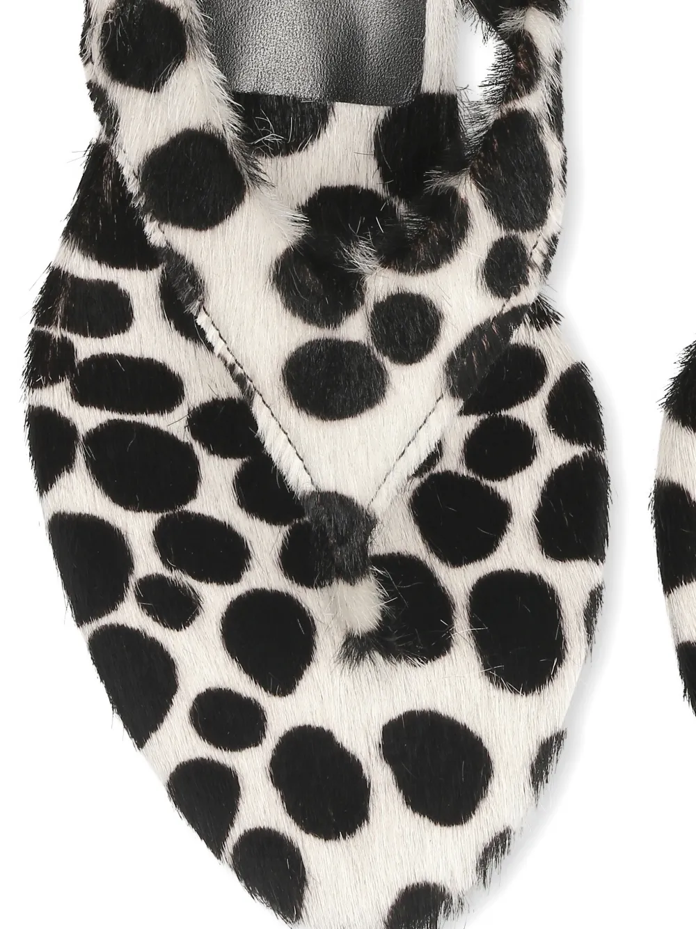  Rotate Birger Christensen Mules Con Pelo - Blanco 
