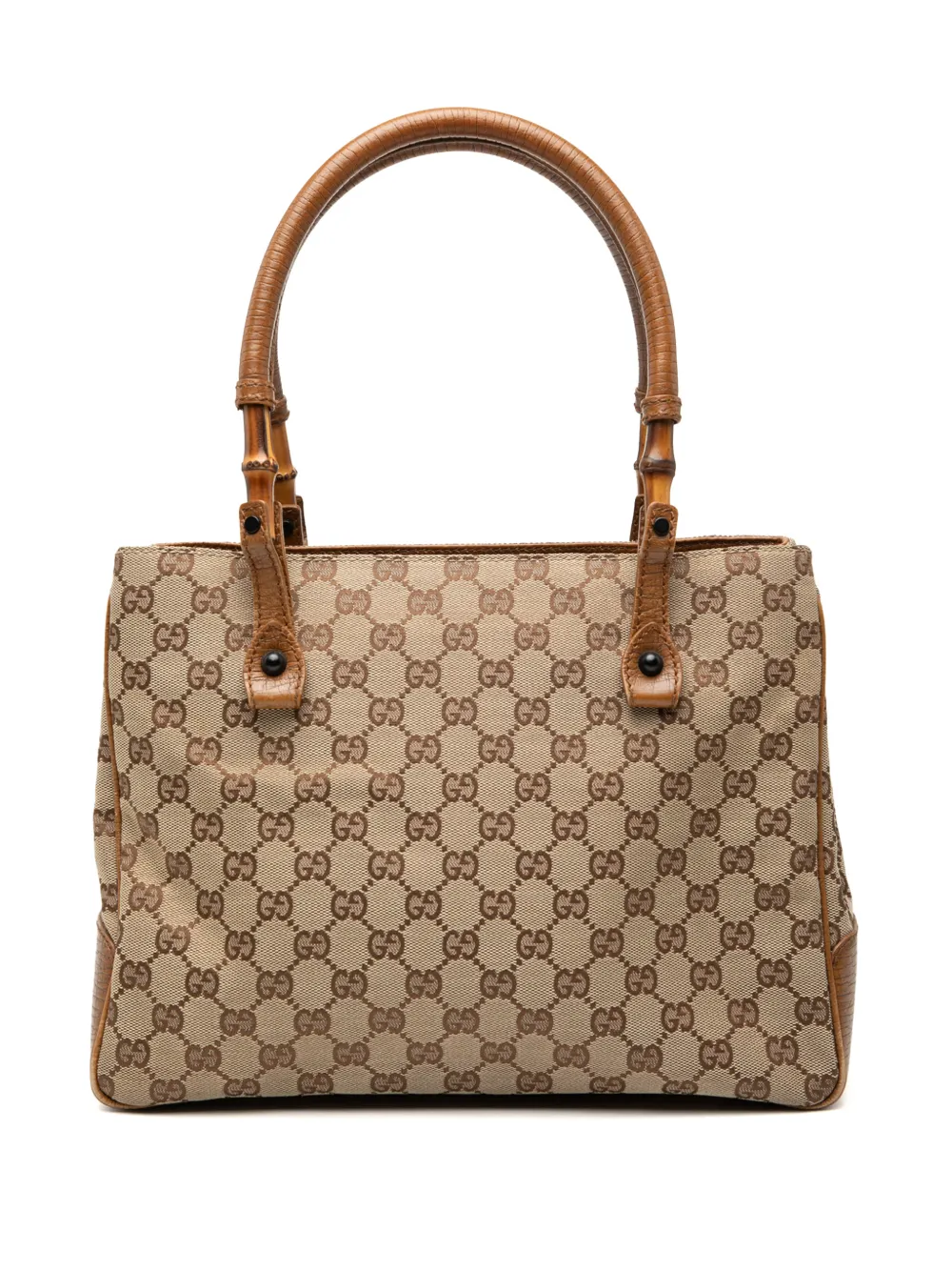 Gucci Pre-Owned 2000-2015 GG Canvas Bamboo tote bag - Marrone