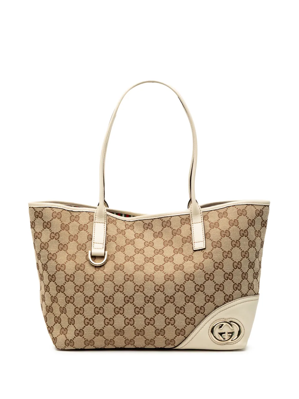 Gucci Pre-Owned 2000-2015 GG Canvas New Britt tote bag - Marrone