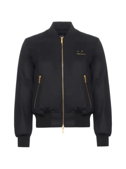 Armani Exchange logo zipped jacket