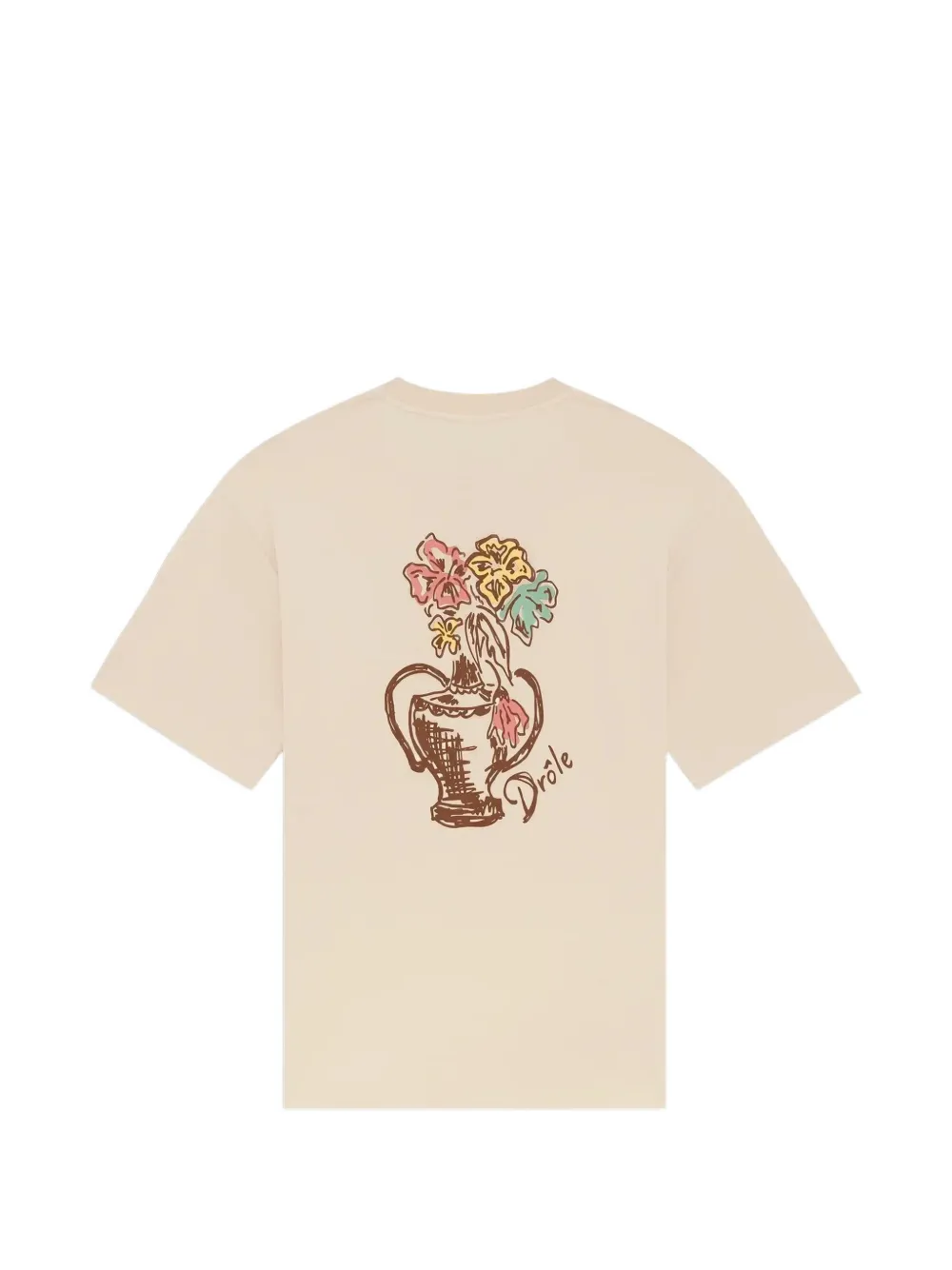 Drôle De Monsieur Vase Havana T-shirt Beige