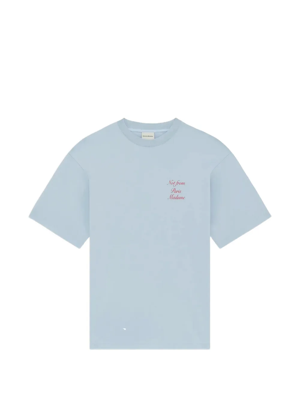 Drôle De Monsieur calligraphy slogan T-shirt - Blu