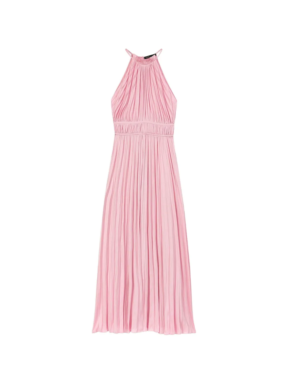 Maje pleated halterneck dress - Rosa