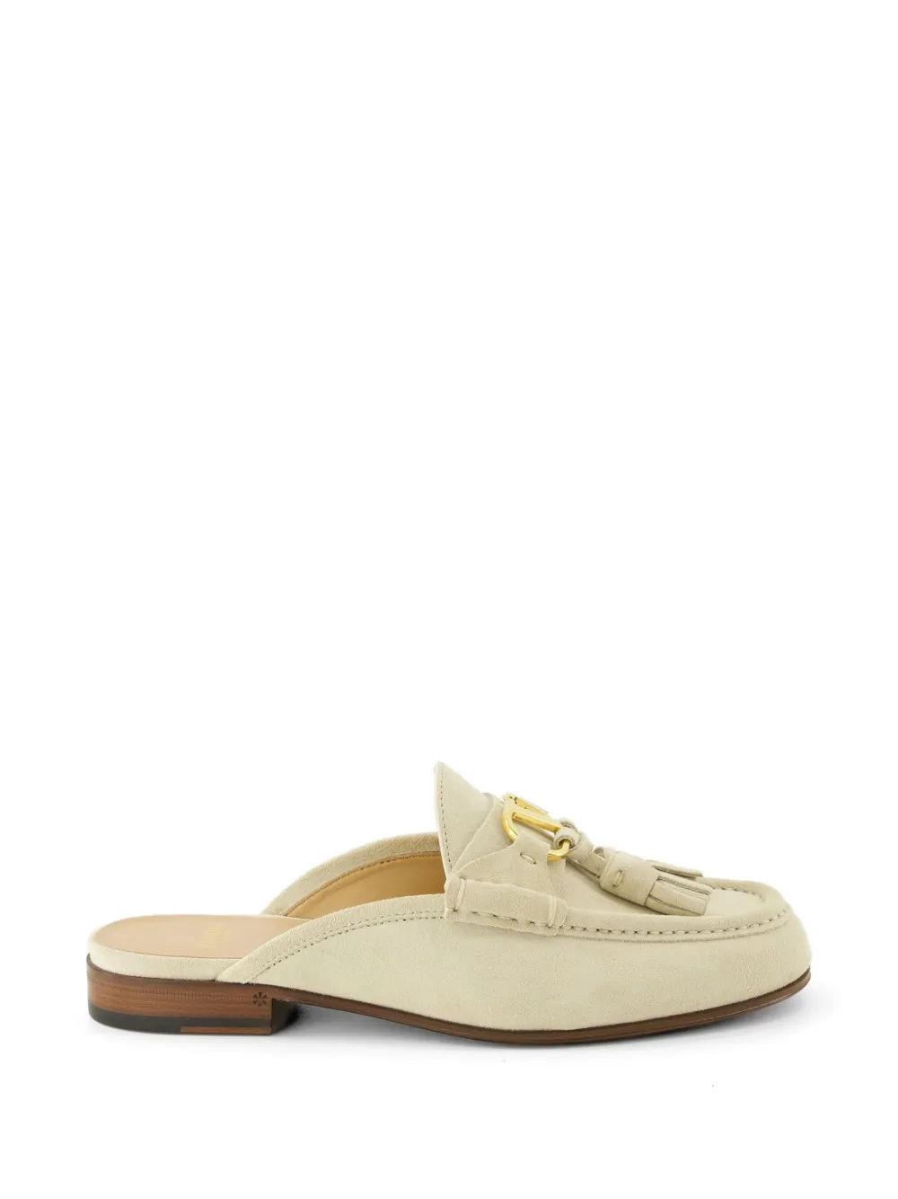 Valentino Garavani tassel logo mules Beige