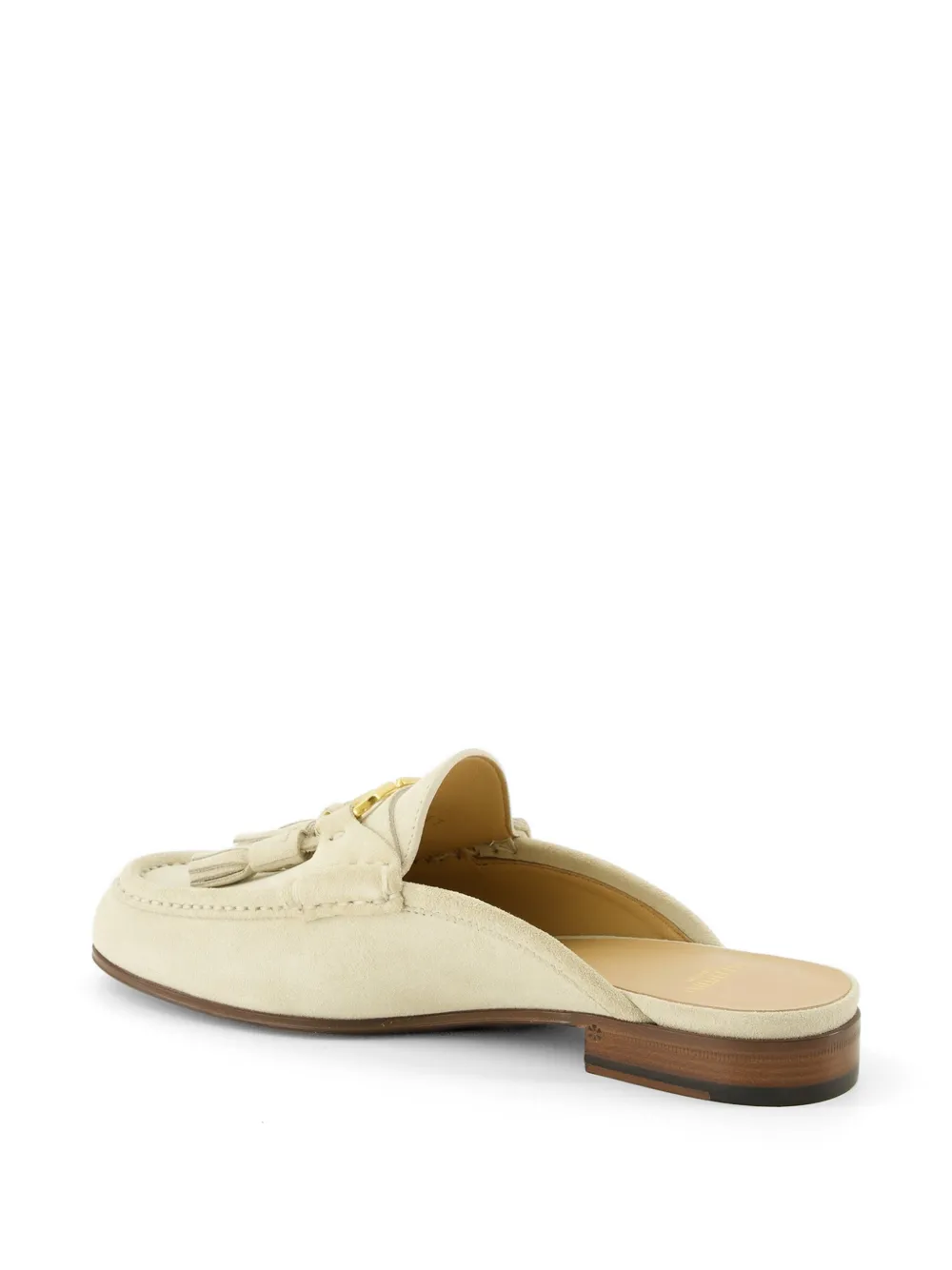 Valentino Garavani tassel logo mules Beige