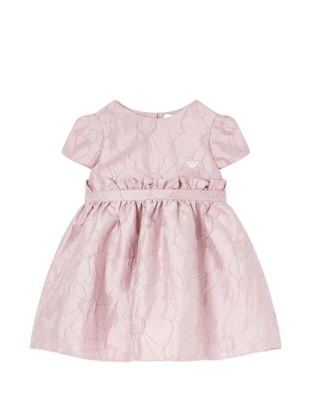 Emporio Armani Kids floral-pattern short-sleeve dress - Rosa