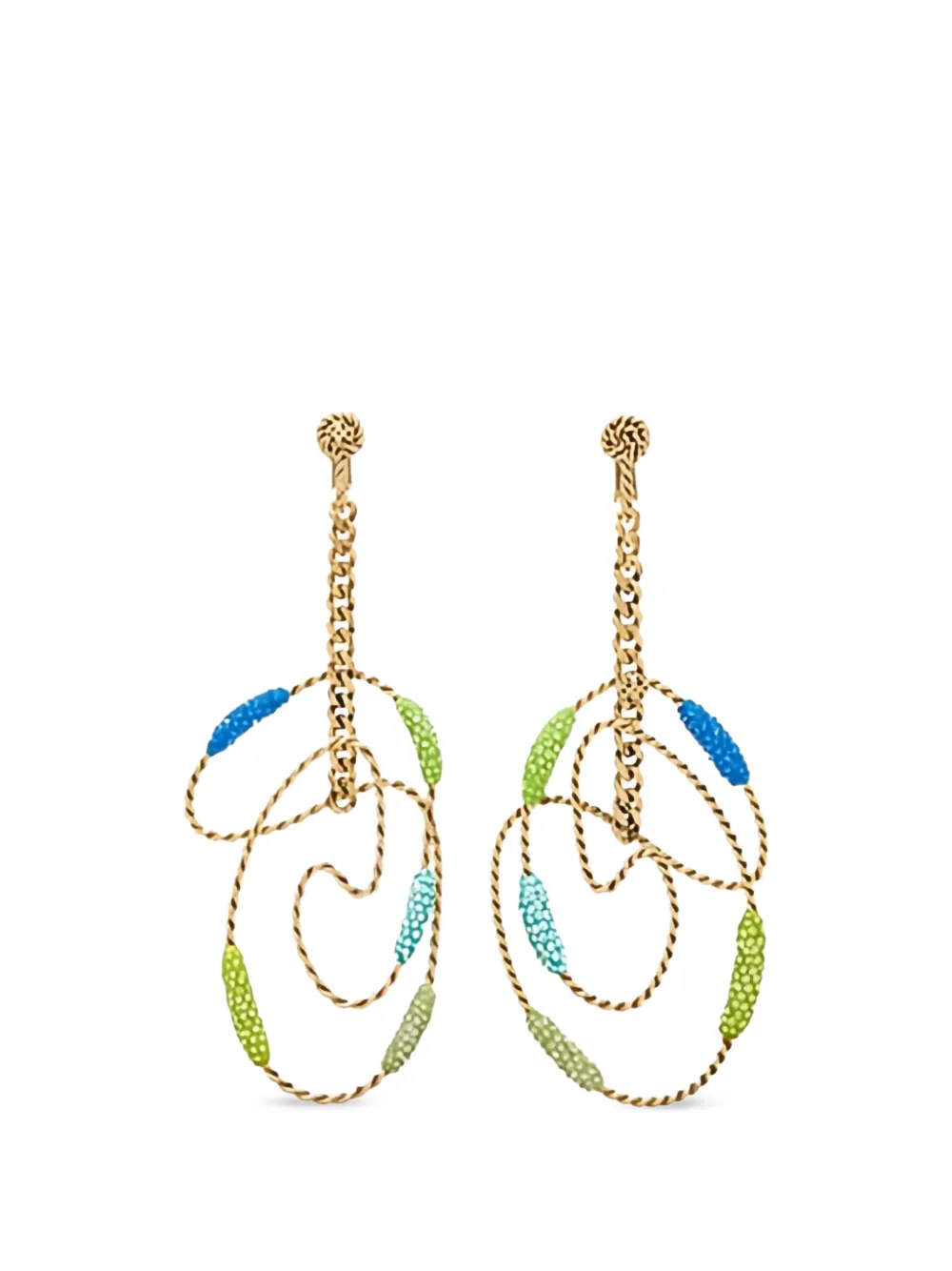 Tory Burch Runway Swirl hoop earrings - Gold