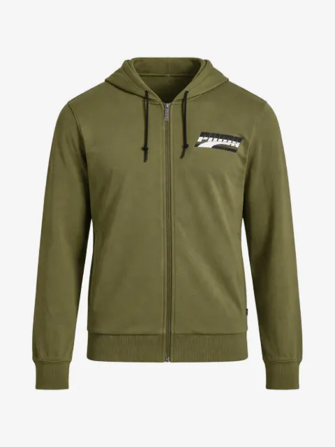 PUMA chamarra con capucha y motivo gráfico