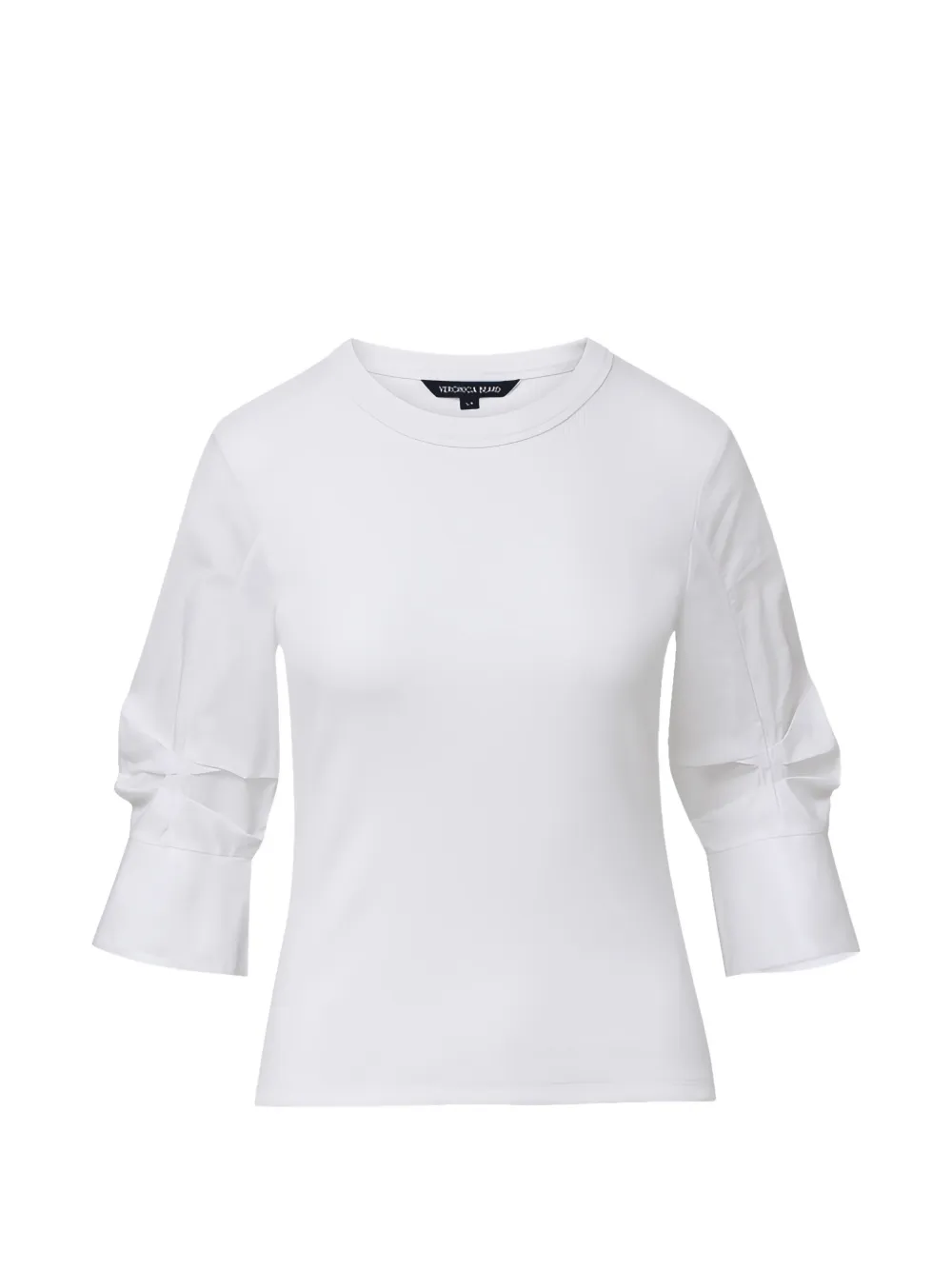 Veronica Beard Blusa Junia con ruches - Bianco