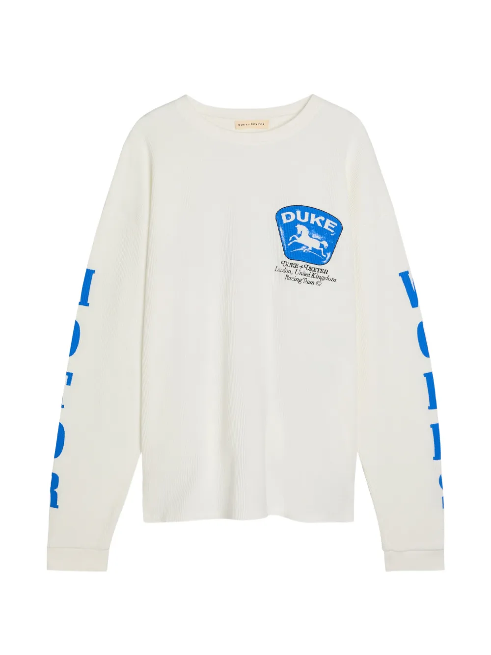 DUKE & DEXTER waffle print t-shirt - Bianco