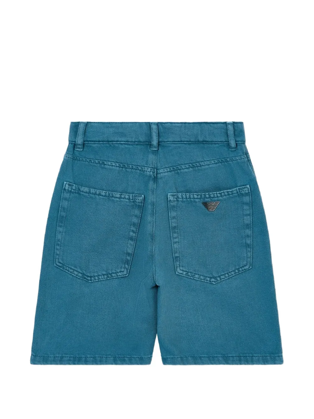 Emporio Armani Kids Bermuda shorts met vijf zakken Blauw