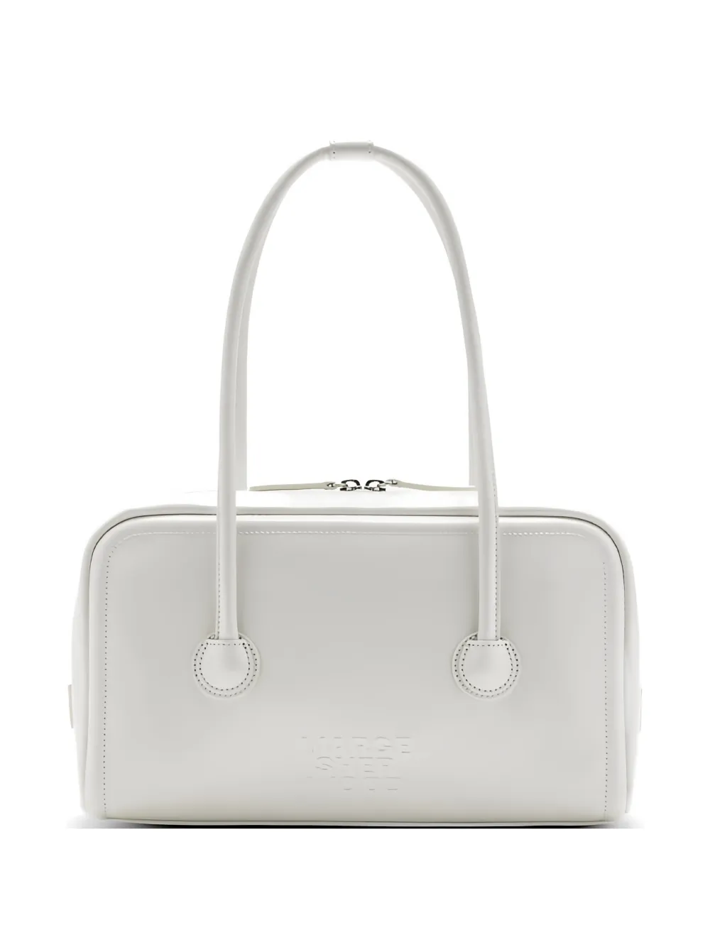Margesherwood Embossed-logo Shoulder Bag In White