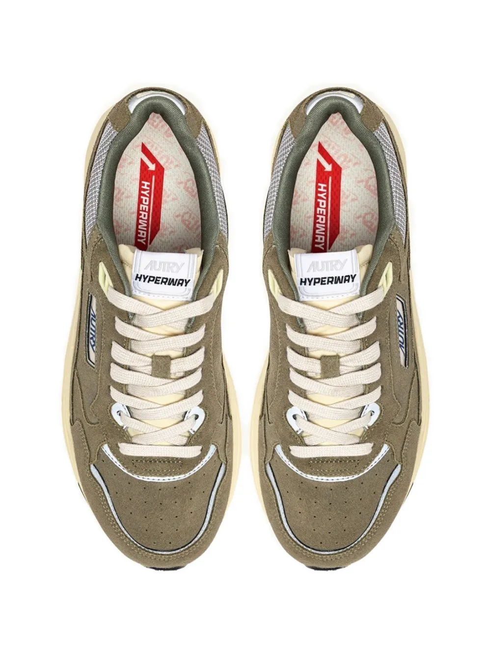 Autry Hyperway suède low-top sneakers Groen