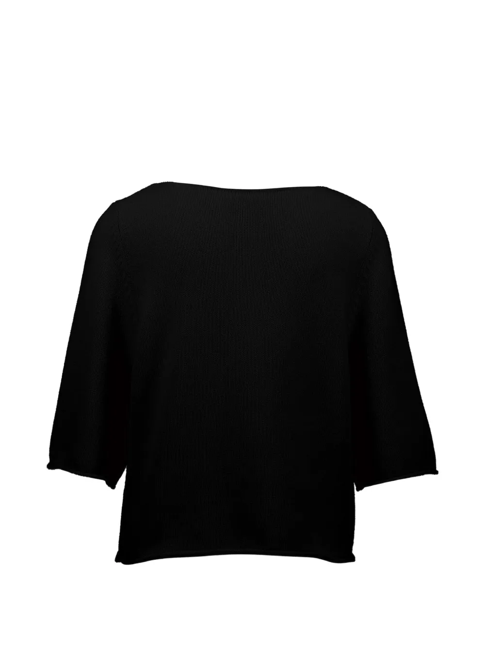  Allude Pull à Encolure Bateau - Noir 