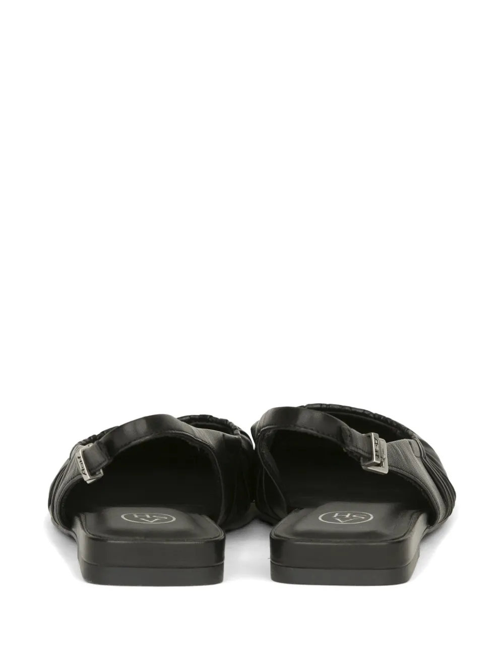 Ash Gesmockte ballerina's Zwart