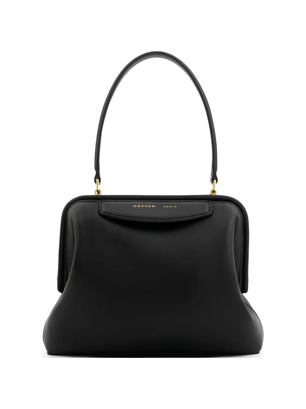 Carven Mini Carmen Leather Tote Bag In Black
