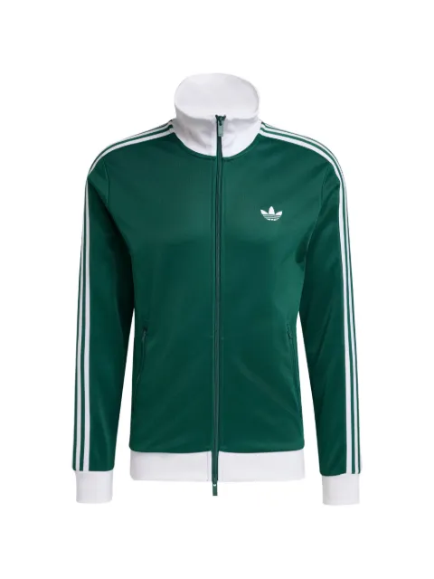 adidas sudadera con cierre y rayas en las mangas