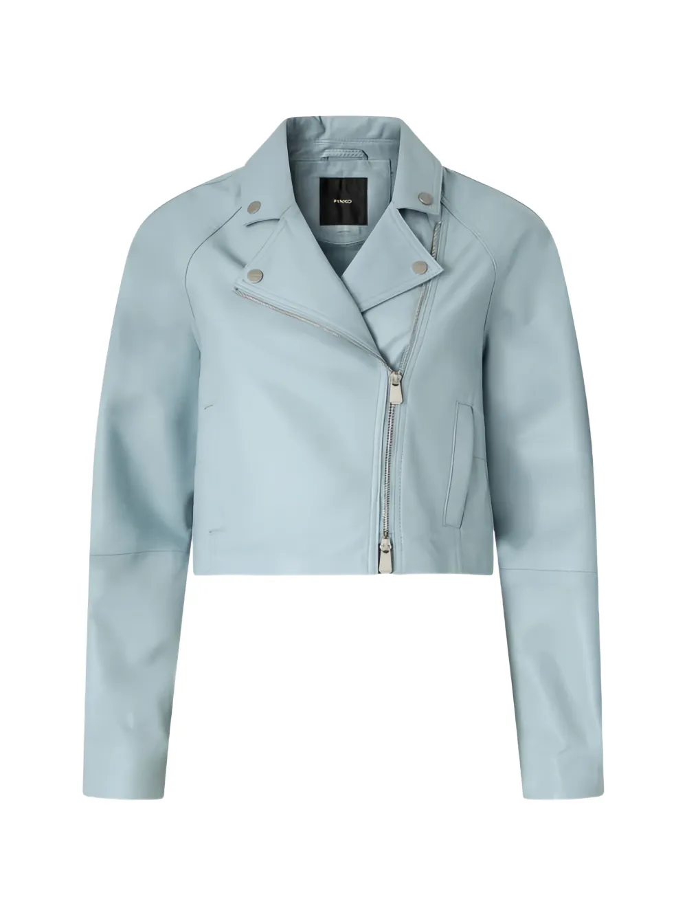 PINKO zip leather jacket - Blu