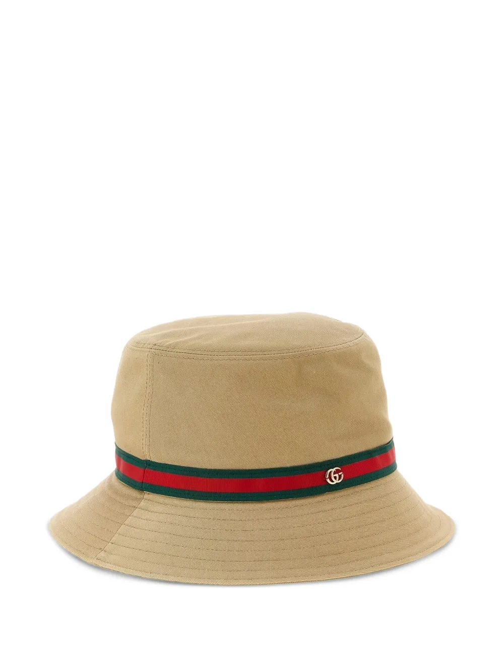  Gucci Ana Web Bucket Hat - Neutrals 