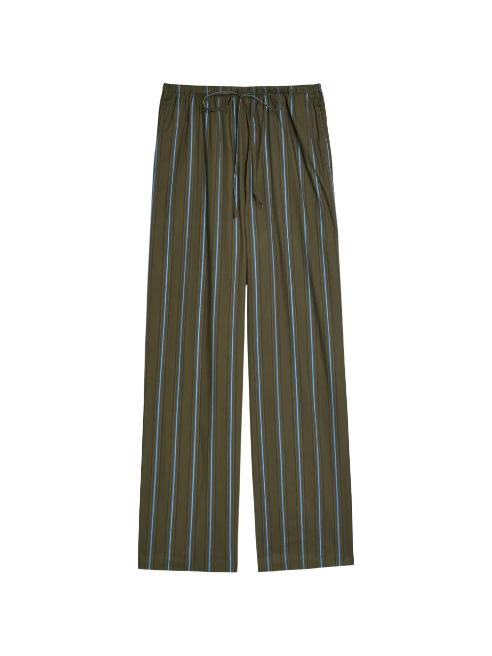 STAUD drawstring striped trousers - Verde