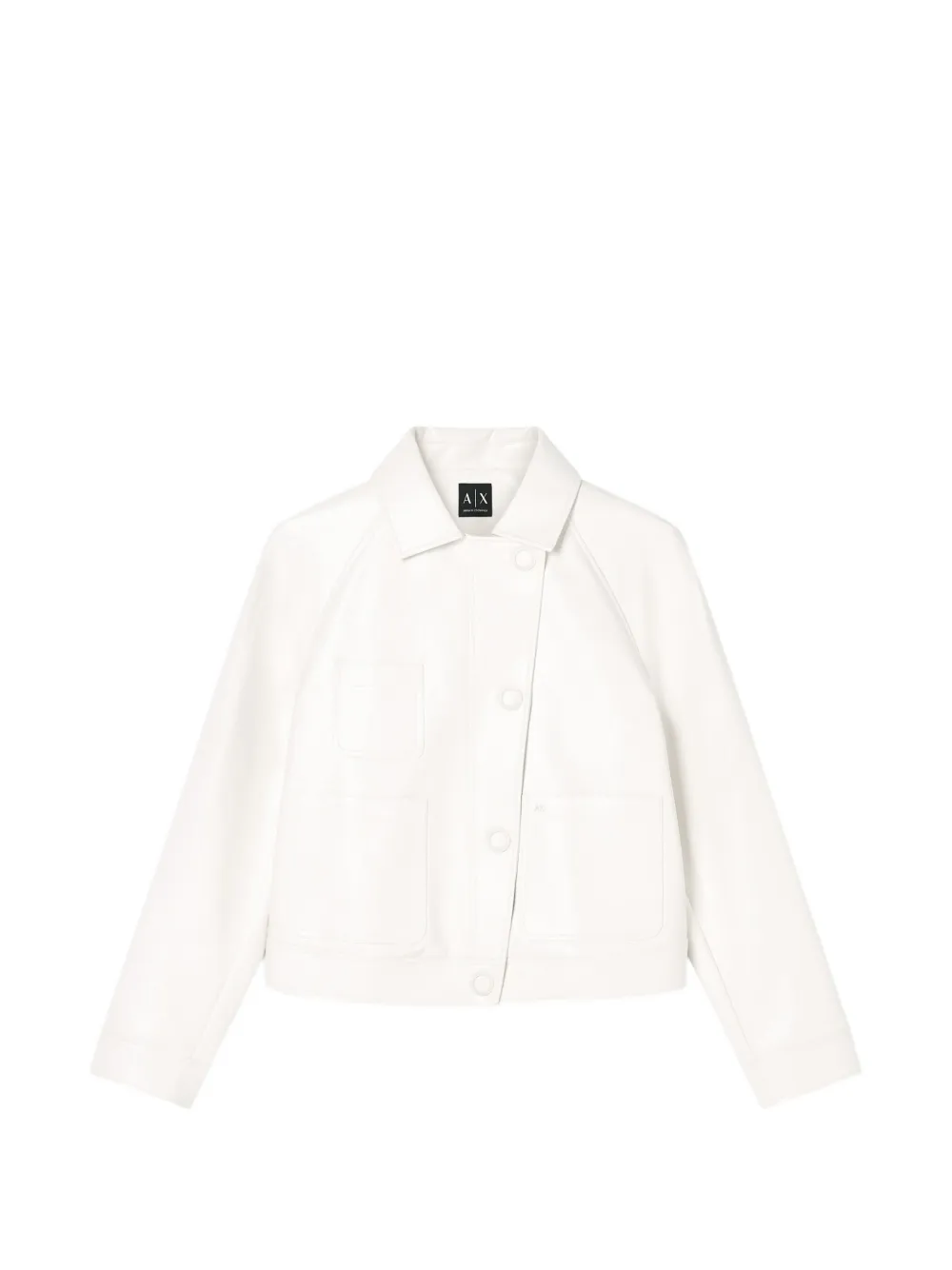 Armani Exchange chest pockets buttoned jacket - Bianco