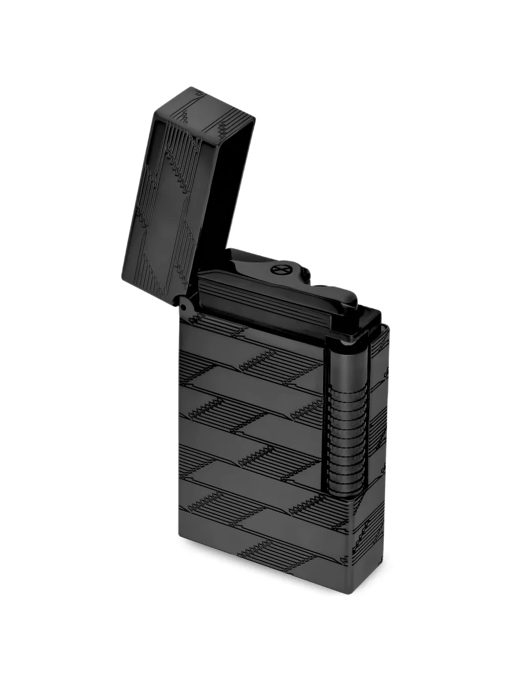  S.t. Dupont Embossed-logo Lighter - Black 