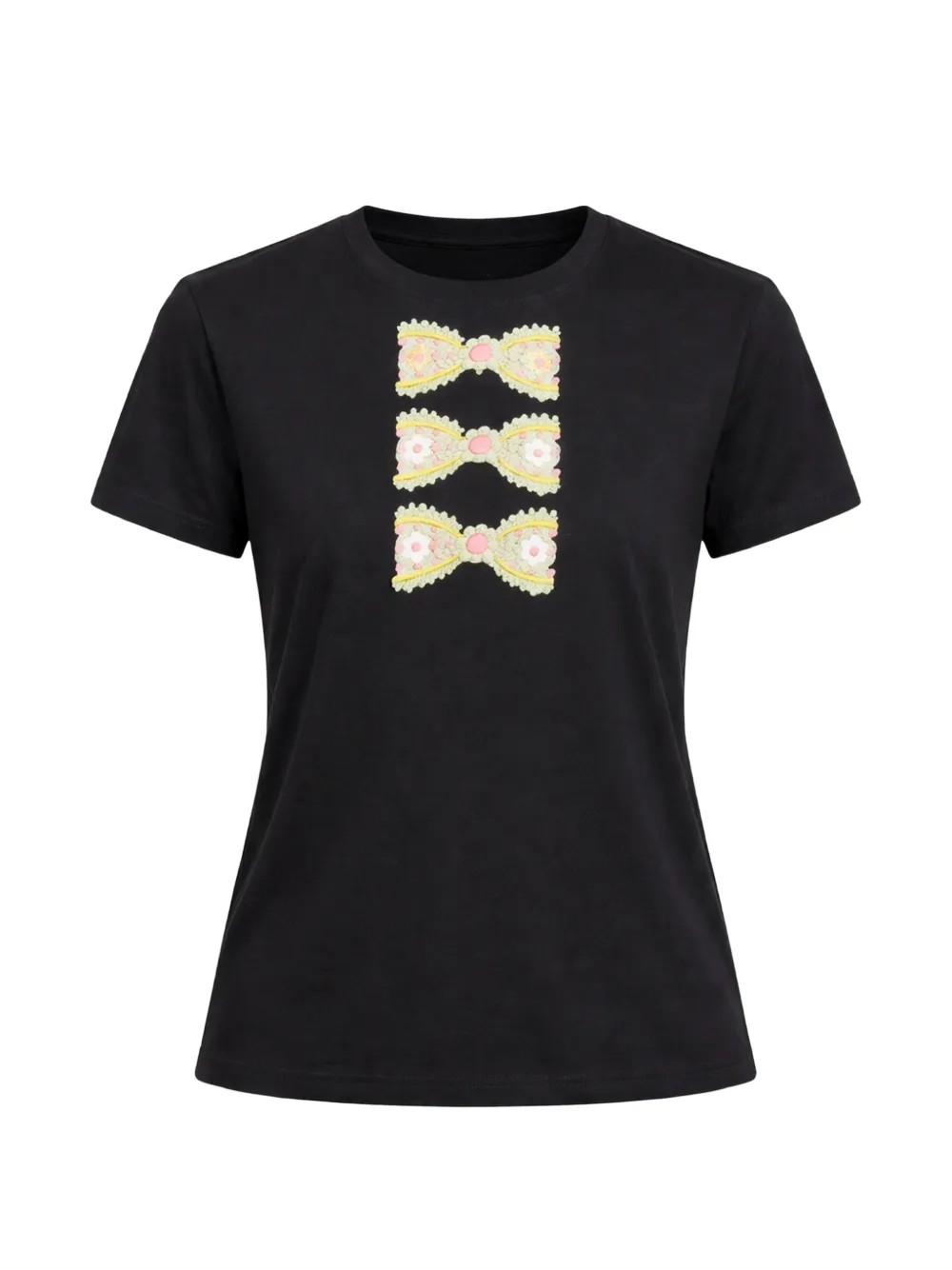 Cynthia Rowley foil printed T-shirt - Nero