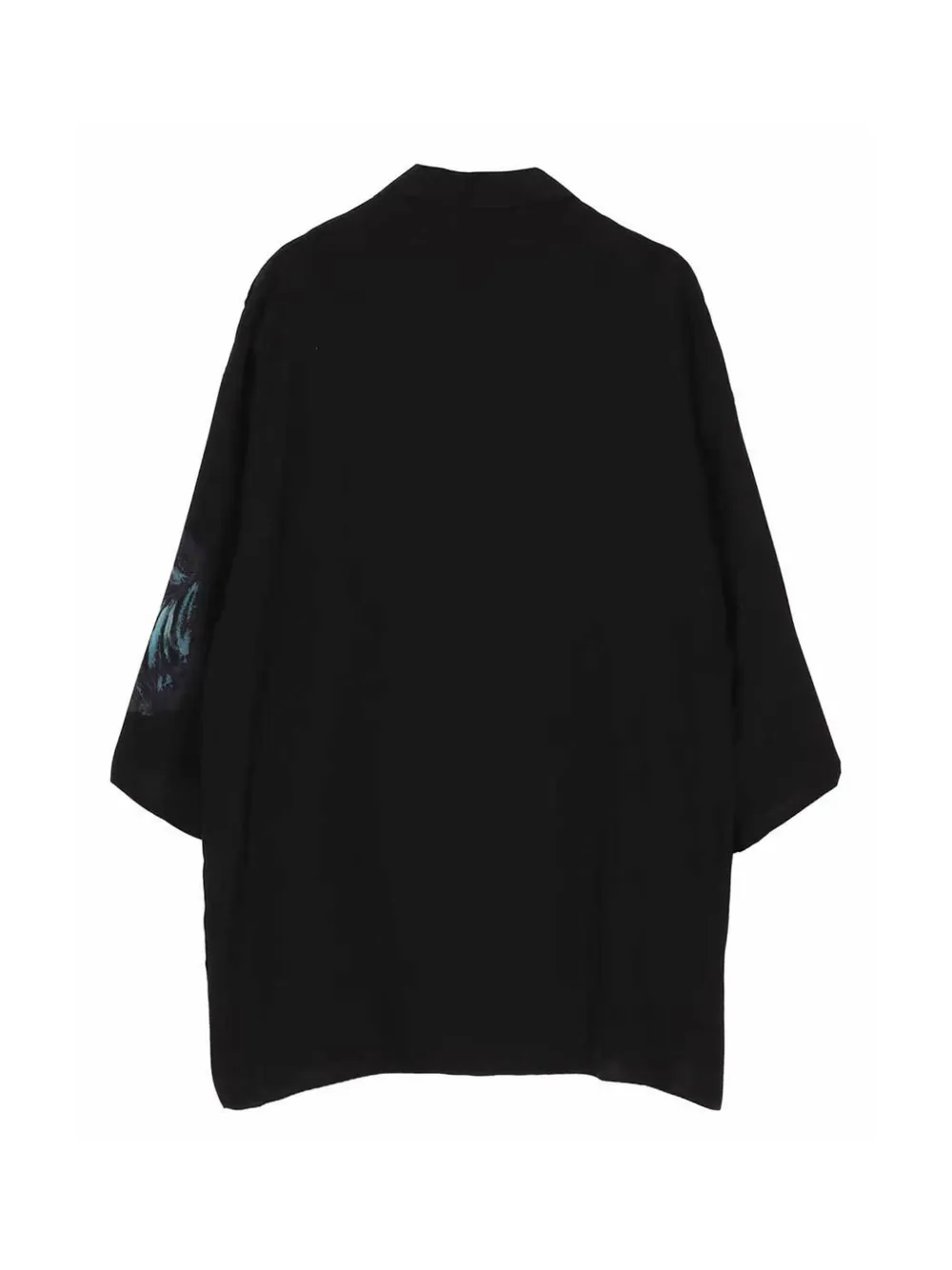Yohji Yamamoto Overhemd met grafische print en zak Zwart