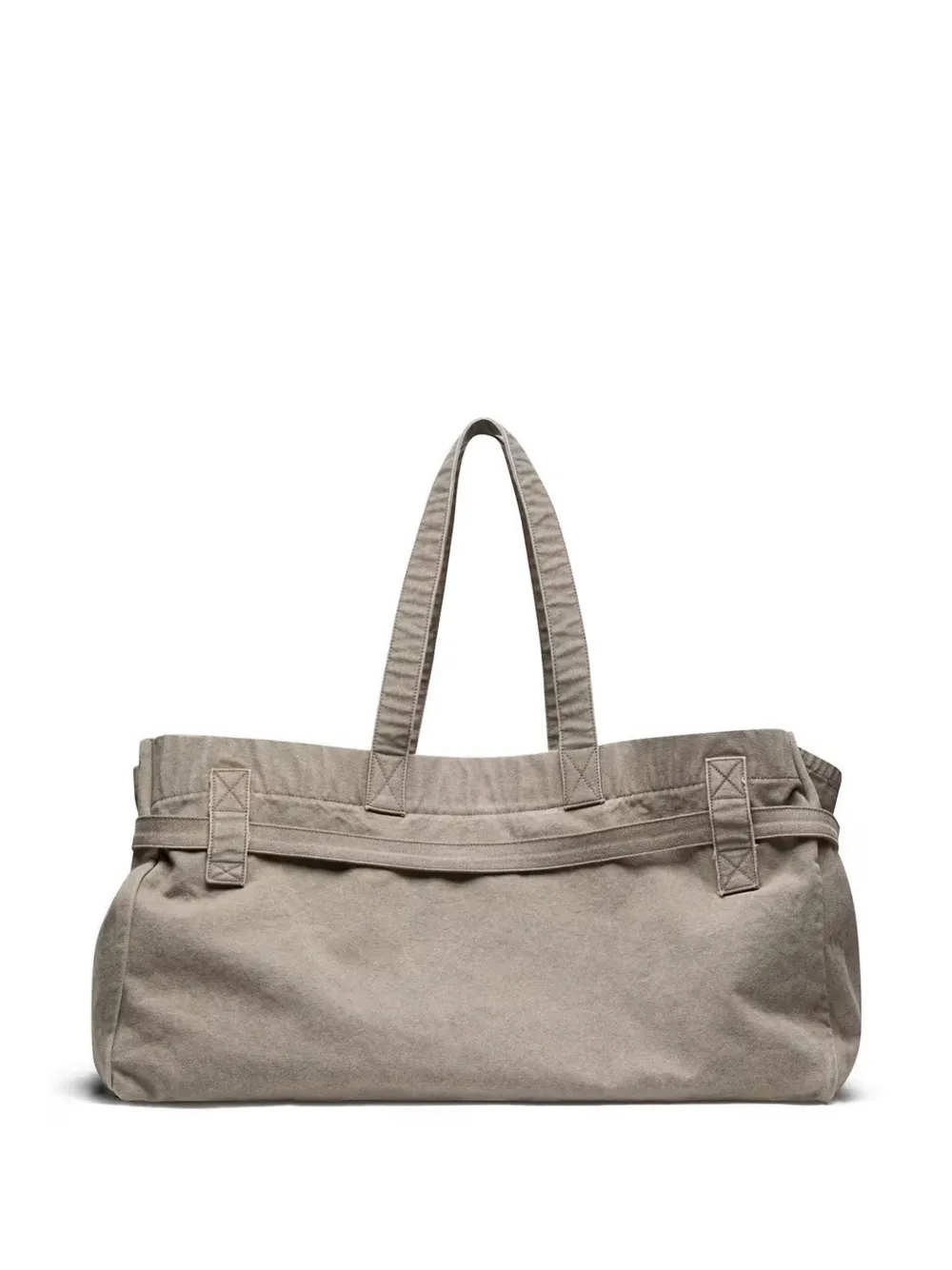 Golden Goose Antraciet canvas shopper met borduurwerk en antieke zilveren details Grijs