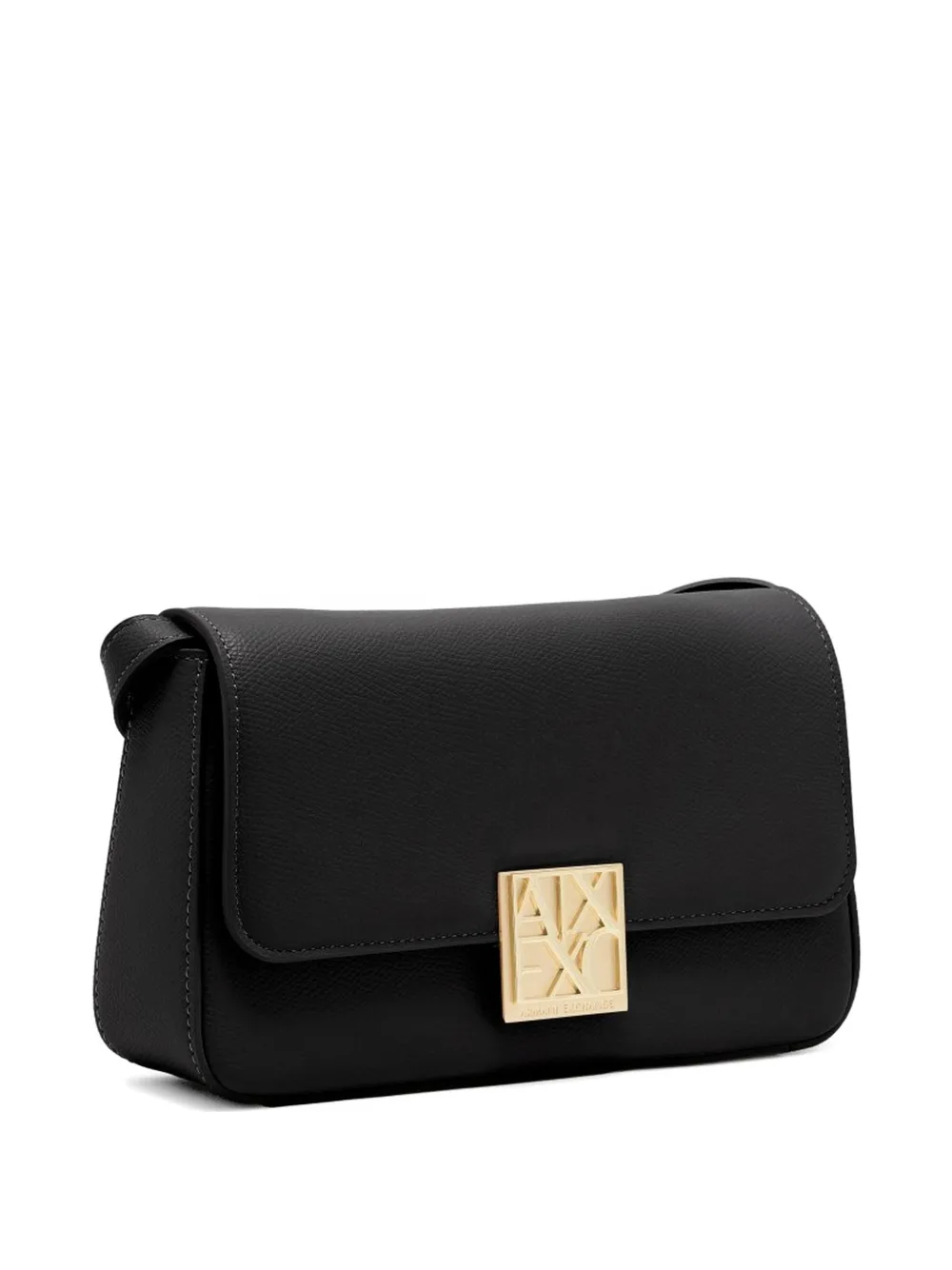 Armani Exchange Kleine crossbodytas met logoplakkaat Zwart