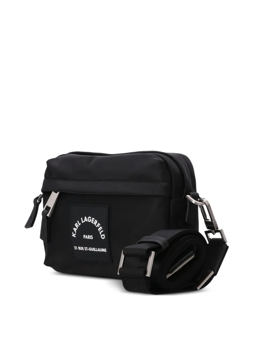  Karl Lagerfeld Logo-patch Messenger Bag - Black 