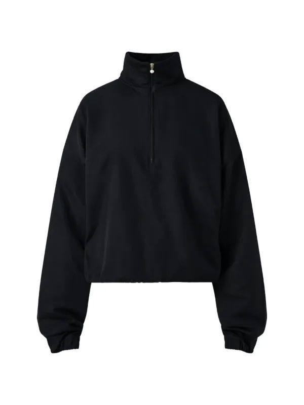 Carven High-neck Zip Sweatshirt in Black