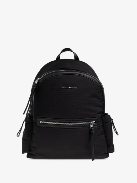 Emporio Armani logo-plaque backpack