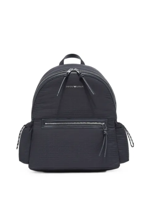 Emporio Armani logo-plaque backpack