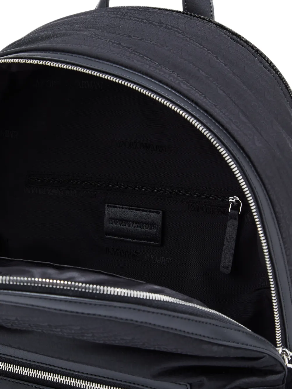 Emporio Armani Rugzak met logoplakkaat Zwart
