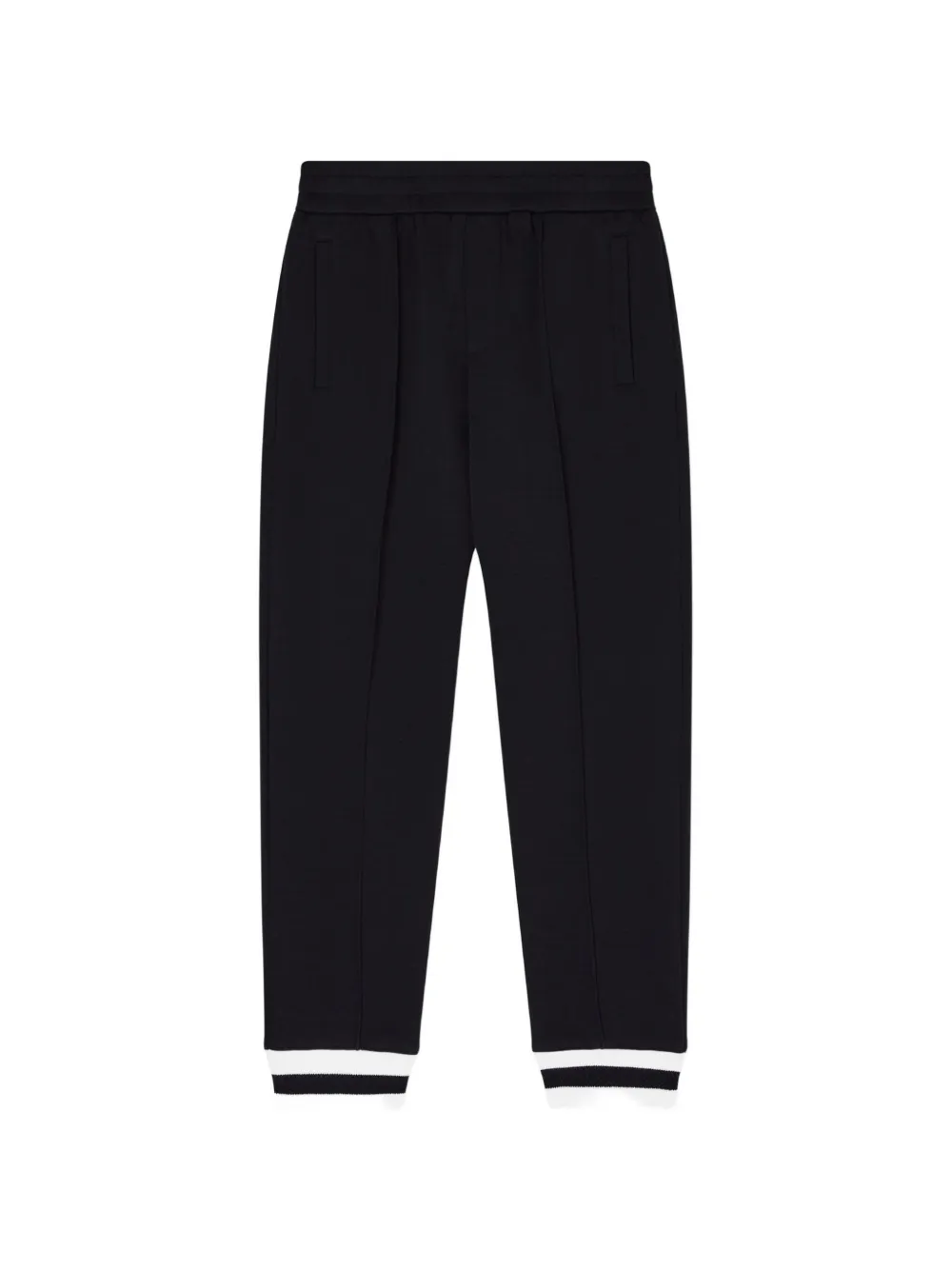 Emporio Armani Kids ribbed detail trousers - Blu