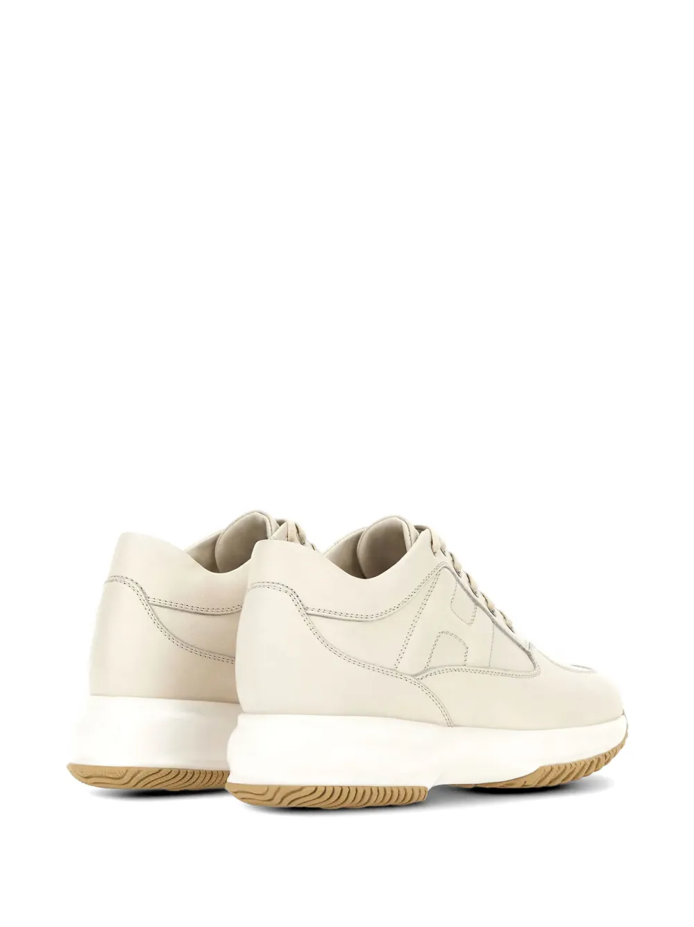 Hogan Interactive sneakers met logo Beige