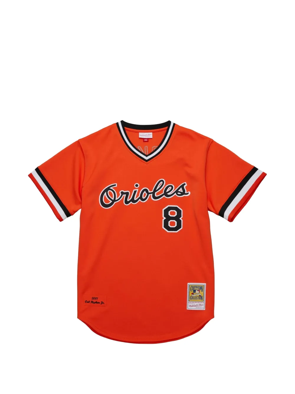 Mitchell & Ness T-shirt con scollo a V - Arancione