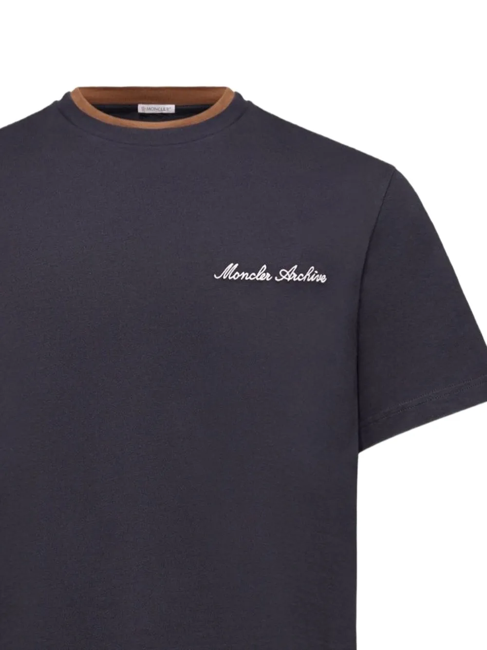 Moncler T-shirt met ronde hals Blauw