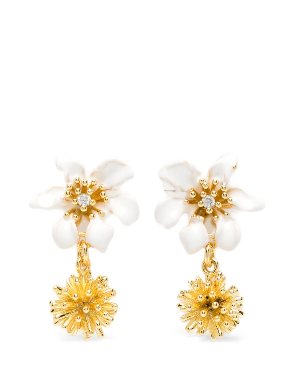 LES NEREIDES flower earrings - Oro