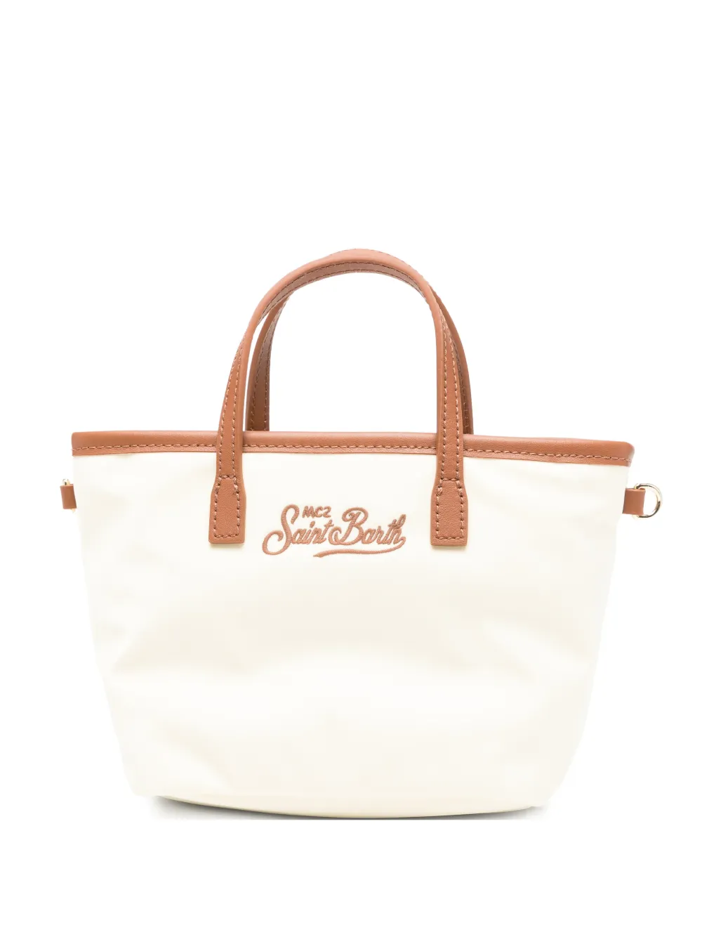 Mini Logo-Embroidered Tote Bag