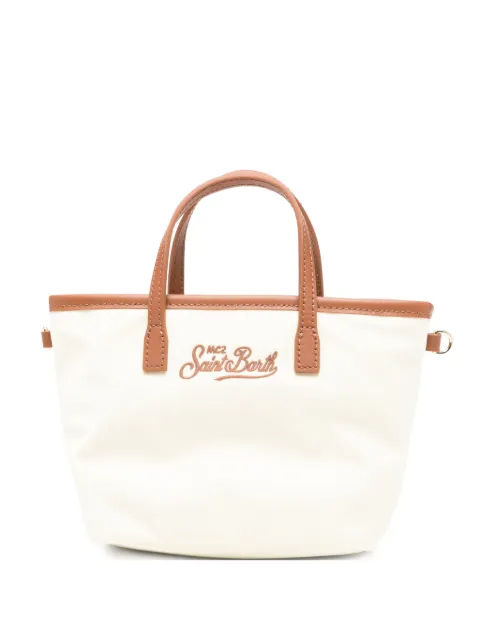 MC2 Saint Barth mini logo-embroidered tote bag