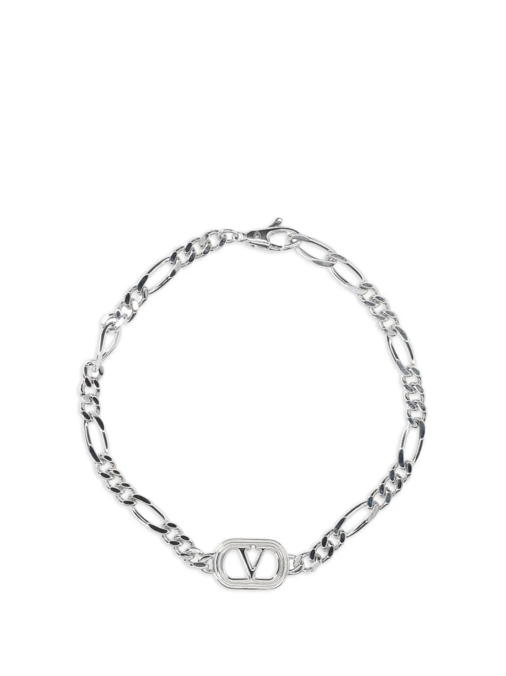 Valentino Garavani Ovalette chain bracelet - Argento