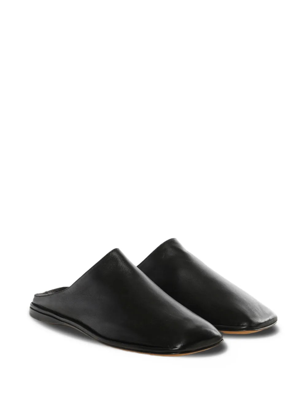  The Row Square-toe Slides - Black 