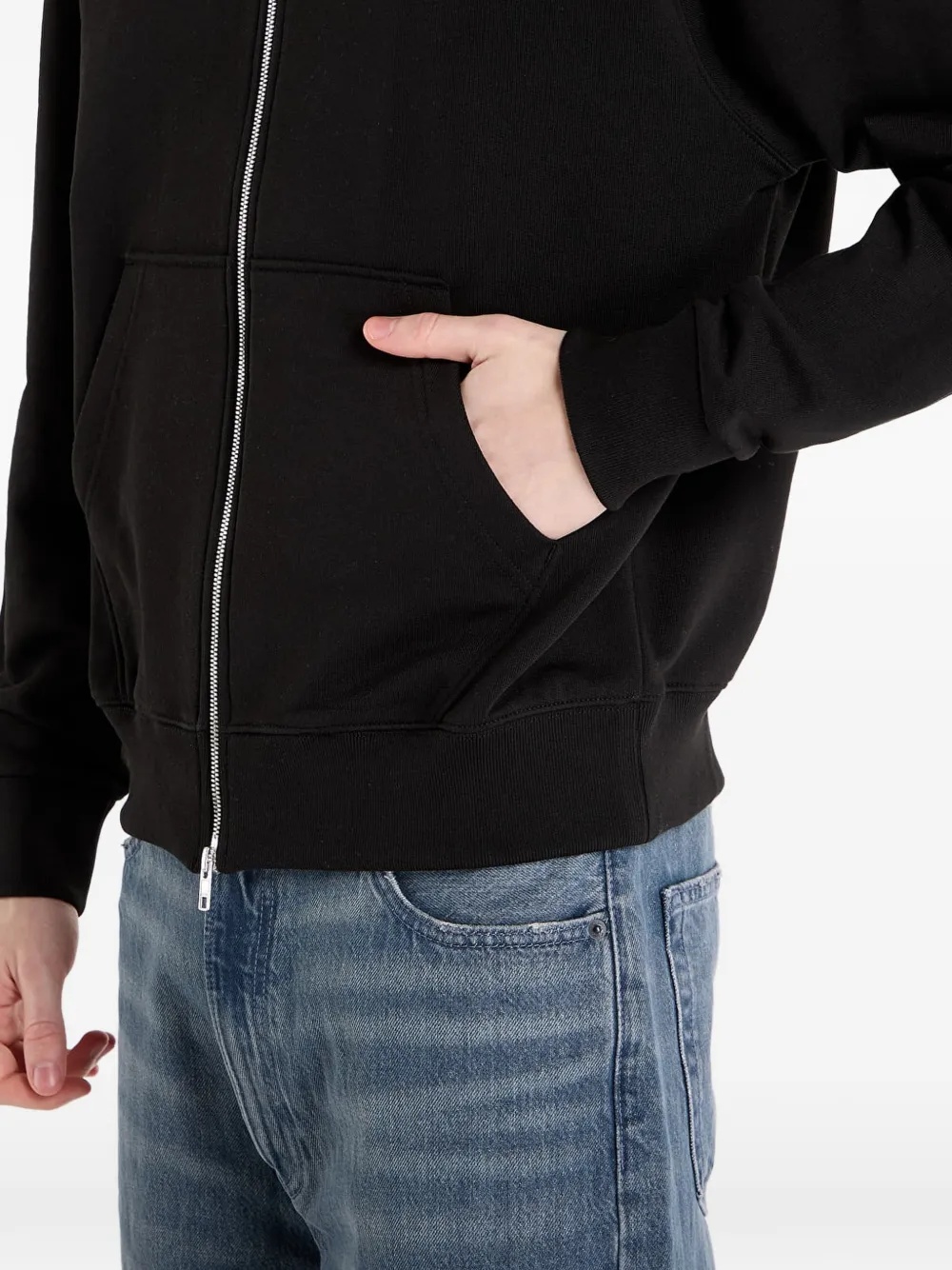 Kenzo Lunar New Year hoodie met rits en grafische print Zwart