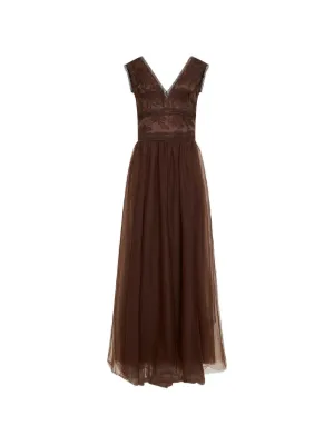 queenie dropped-waist maxi dress Coco Dropped Waist Maxi Dress / Black | MESHKI main image 1