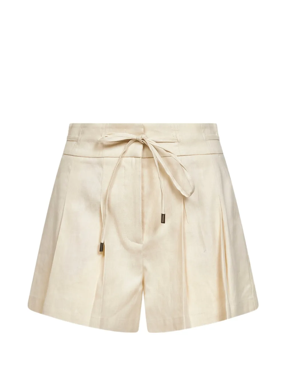 ERMANNO FIRENZE drawstring-fastening pleated shorts - Neutrals